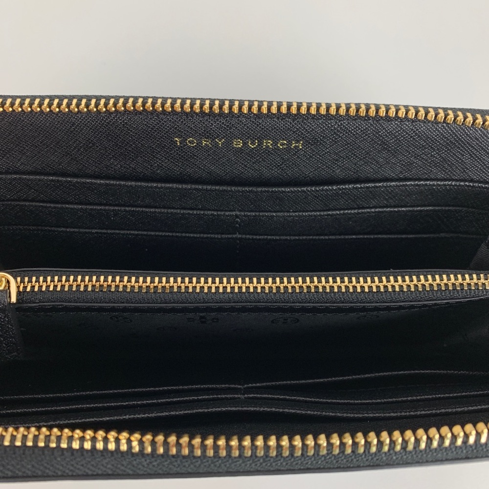Tory Burch Black Wallet with Gold Details - Picture 6 of 7